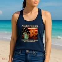 Never Forget September 11 9/11 20th Anniversary Women's Tank Top thumb 2