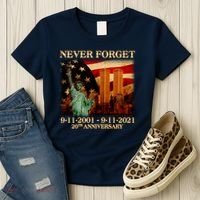 Never Forget September 11 9/11 20th Anniversary Women's T-Shirt thumb 3