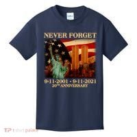 Never Forget September 11 9/11 20th Anniversary Kids T-Shirt thumb 0