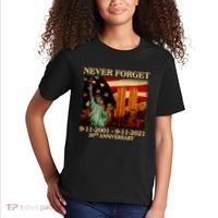 Never Forget September 11 9/11 20th Anniversary Kids T-Shirt thumb 2