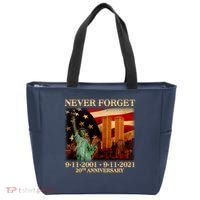 Never Forget September 11 9/11 20th Anniversary Tote Bag thumb 0