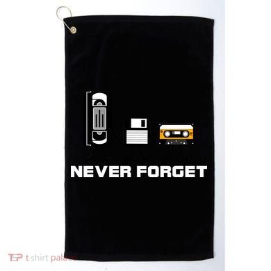 Never Forget Vintage Tapes Golf Towel