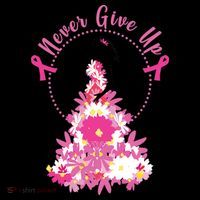 Never Give Up Breast Cancer Awareness Floral Coffee Mug thumb 5