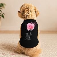 Never Give Up Breast Cancer Rose Doggie Tank thumb 2