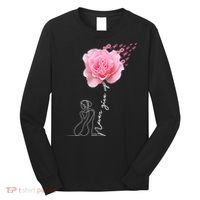 Never Give Up Breast Cancer Rose Long Sleeve Shirt thumb 0