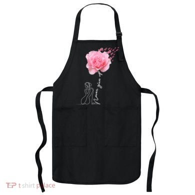 Never Give Up Breast Cancer Rose Apron