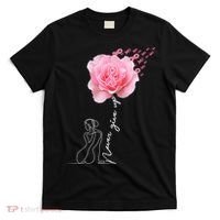 Never Give Up Breast Cancer Rose T-Shirt thumb 0