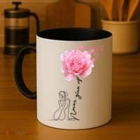 Never Give Up Breast Cancer Rose Coffee Mug thumb 4