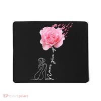Never Give Up Breast Cancer Rose Mousepad thumb 0