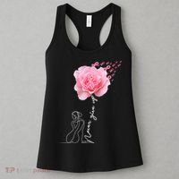 Never Give Up Breast Cancer Rose Women's Tank Top thumb 3