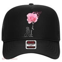 Never Give Up Breast Cancer Rose Hat thumb 0