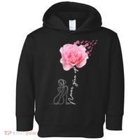 Never Give Up Breast Cancer Rose Toddler Hoodie thumb 0