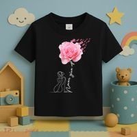 Never Give Up Breast Cancer Rose Toddler T-Shirt thumb 3