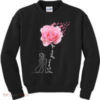 Never Give Up Breast Cancer Rose Kids Sweatshirt thumb 0