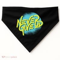 Never Give Up Motivational USA-Made Doggie Bandana thumb 0