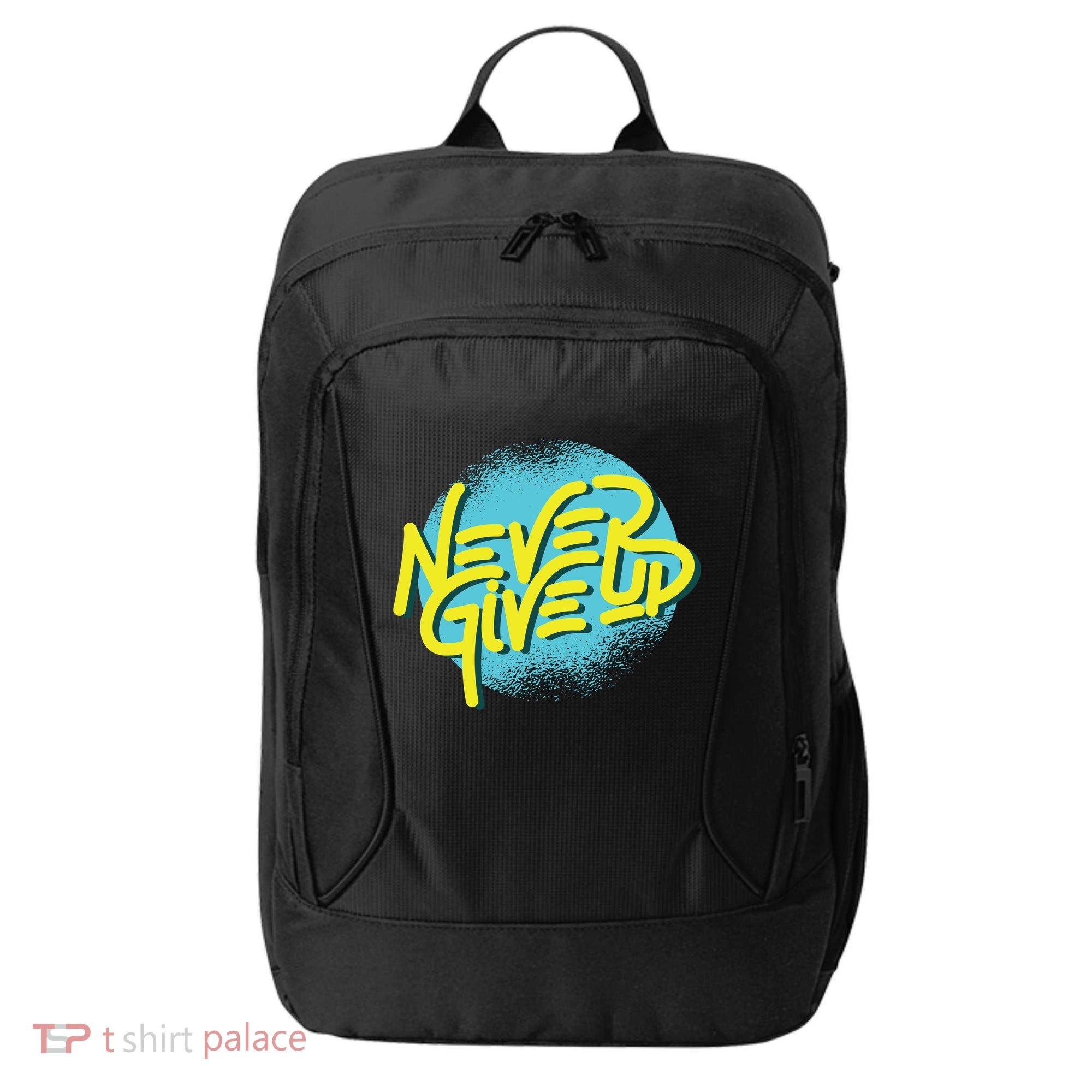 Never Give Up Motivational City Backpack