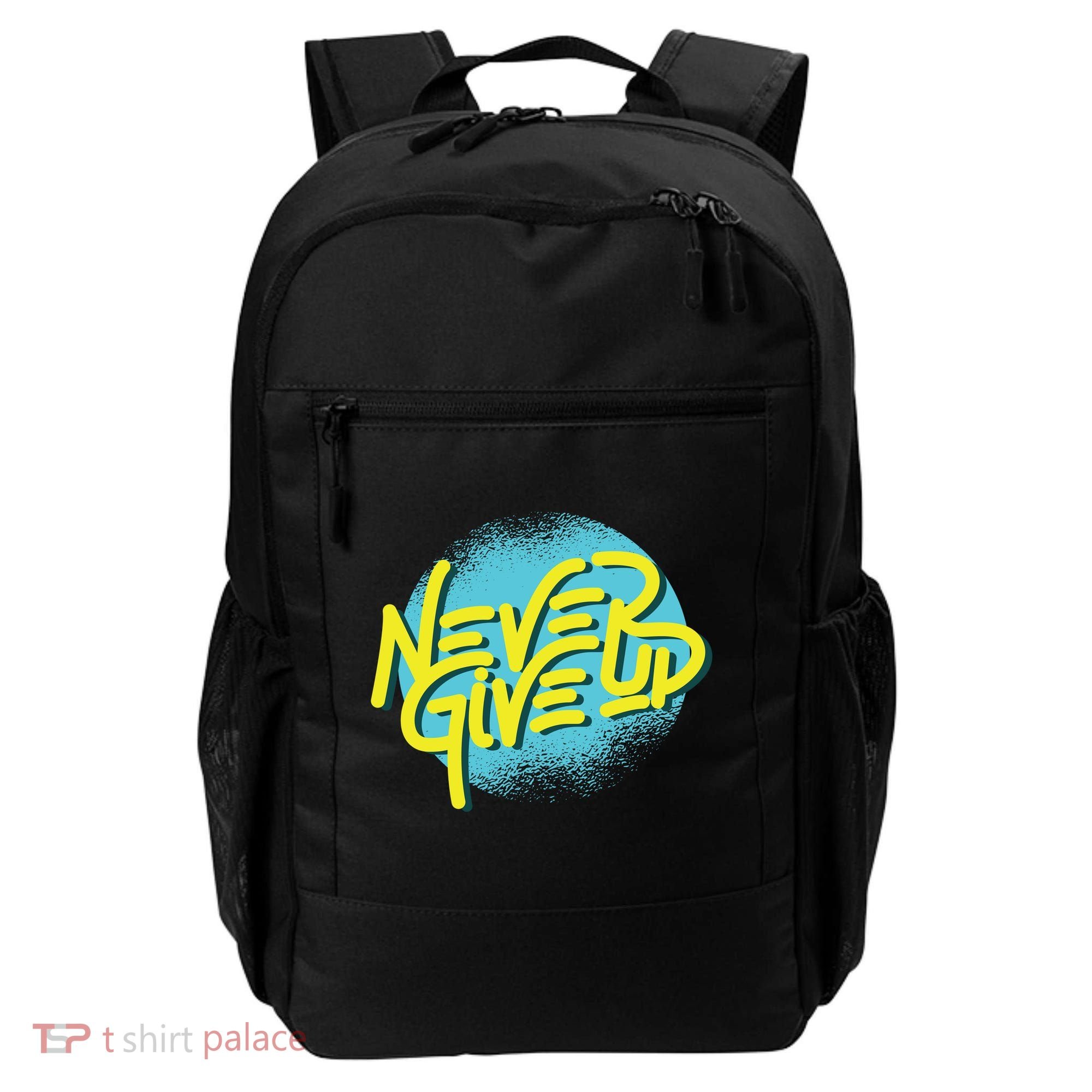 Never Give Up Motivational Backpack