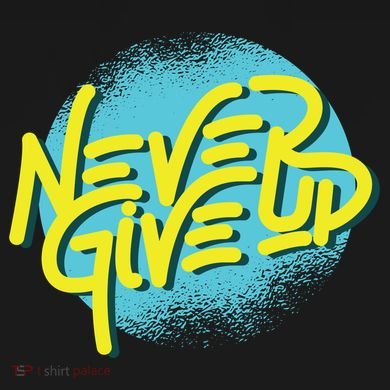 Never Give Up Motivational Hooded Wearable Blanket