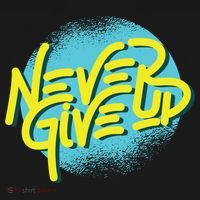 Never Give Up Motivational Hooded Wearable Blanket thumb 2