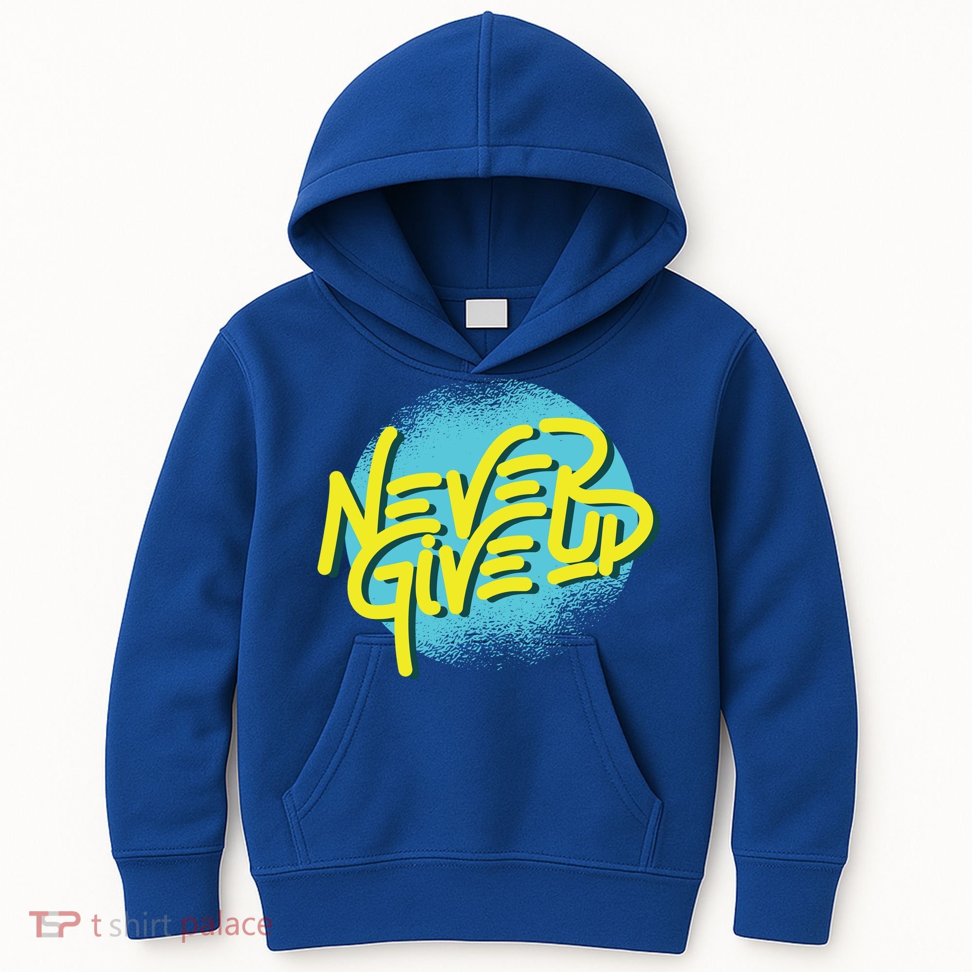 Never Give Up Motivational Kids Hoodie