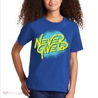 Never Give Up Motivational Kids T-Shirt thumb 2
