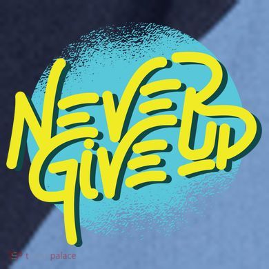 Never Give Up Motivational Raglan Baseball Sleeve Shirt