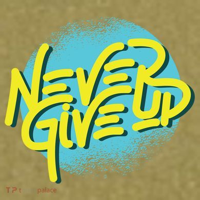 Never Give Up Motivational Garment-Dyed Women's Muscle Tee
