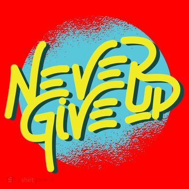 Never Give Up Motivational Santa Hat