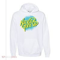 Never Give Up Motivational Comfort Colors Garment-Dyed Hooded Sweatshirt thumb 0