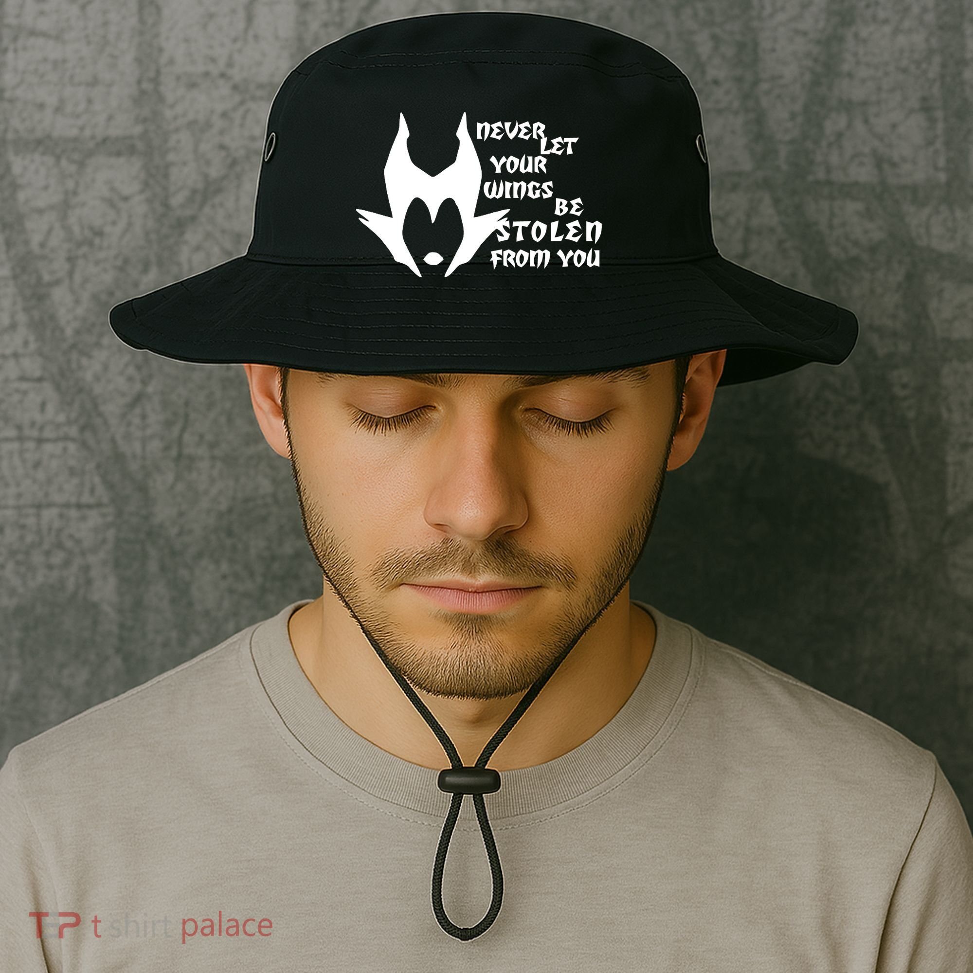 Never Let Your Wings Be Stolen Bucket Hat