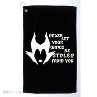 Never Let Your Wings Be Stolen Golf Towel thumb 0