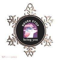 Never Stop Being You Unicorn Ornament thumb 0