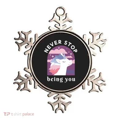 Never Stop Being You Unicorn Ornament