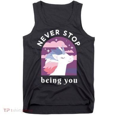 Never Stop Being You Unicorn Tank Top