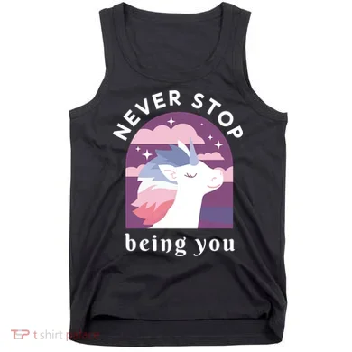 Never Stop Being You Unicorn Tank Top