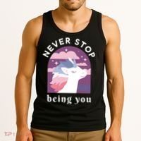 Never Stop Being You Unicorn Tank Top thumb 3
