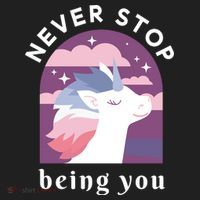 Never Stop Being You Unicorn Golf Towel thumb 3