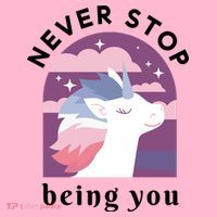 Never Stop Being You Unicorn Doggie Tank thumb 4