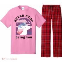 Never Stop Being You Unicorn Pajama Set thumb 0
