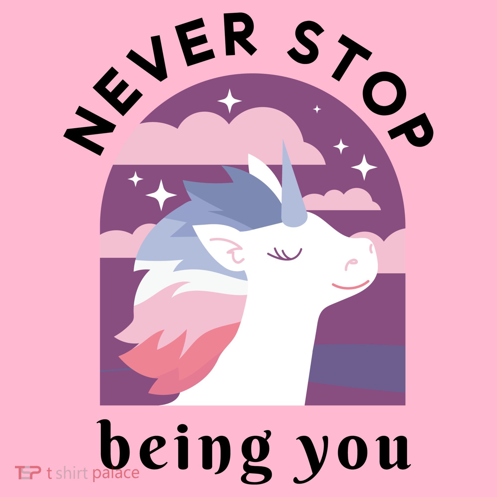 Never Stop Being You Unicorn Mousepad