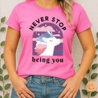 Never Stop Being You Unicorn Women's T-Shirt thumb 2