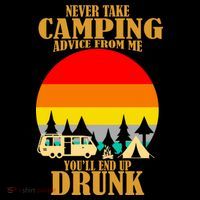 Never Take Camping Advice From Me You'll End Up Drunk Toddler T-Shirt thumb 4
