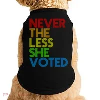 Never The Less She Voted Doggie Tank thumb 0