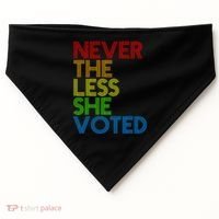 Never The Less She Voted USA-Made Doggie Bandana thumb 0