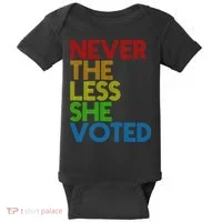 Never The Less She Voted Baby Bodysuit thumb 0