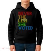 Never The Less She Voted Kids Hoodie thumb 4