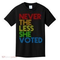 Never The Less She Voted Kids T-Shirt thumb 0