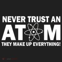 Never Trust An Atom They Make Up Everything Golf Towel thumb 3