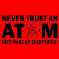Never Trust An Atom They Make Up Everything Santa Hat thumb 1