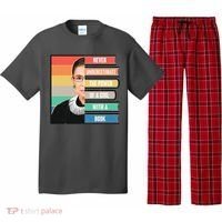 Never Underestimate A Girl With A Book RBG Tribute Pajama Set thumb 0